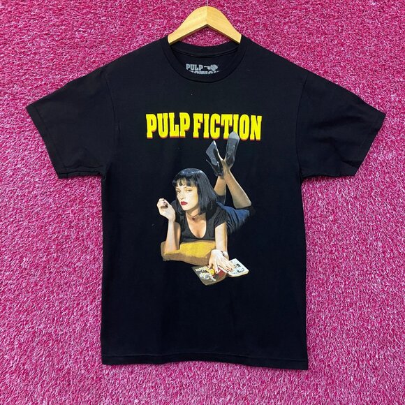 Pulp Fiction Uma Thurman's Mia Wallace Movie Poster Tee Small - Picture 1 of 4